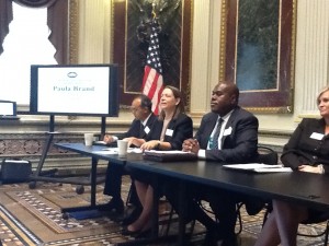 Paula Brand speaking at the White House Jobs Club Forum